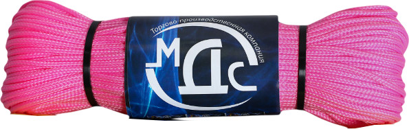 Изображение товара Шнур хозяйственный МДС 3мм 16пр / PU-156286 (20м, неон)