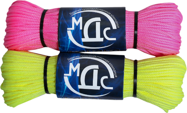Изображение товара Шнур хозяйственный МДС 3мм 16пр / PU-156286 (20м, неон)