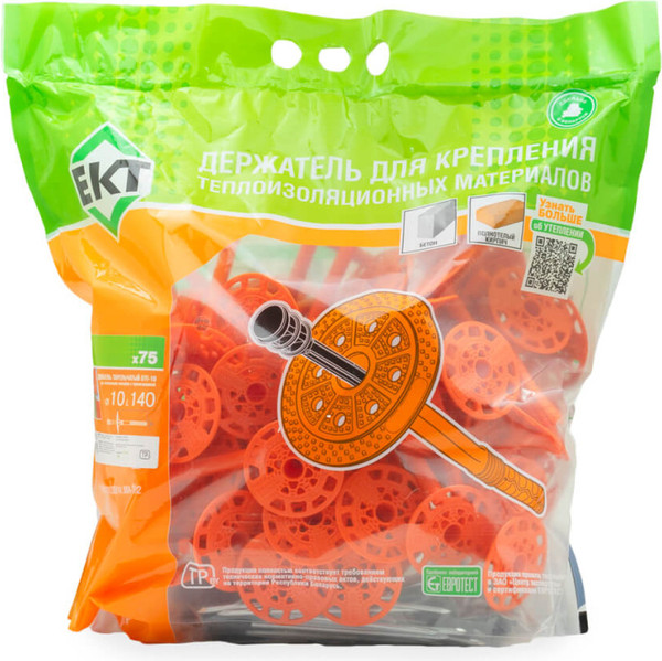 Изображение товара Дюбель для теплоизоляции ЕКТ 10х140 / B009939 (75шт)