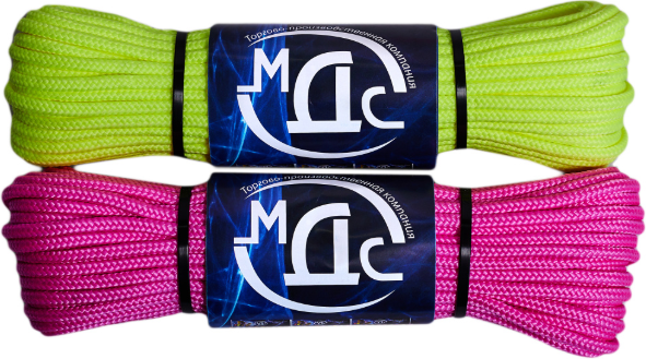 Изображение товара Шнур хозяйственный МДС 4мм 16пр / PU-156309 (20м, неон)
