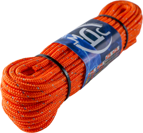 Изображение товара Шнур хозяйственный МДС 5мм 16пр / PU-156422 (20м, со светоотражающей нитью)