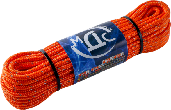 Изображение товара Шнур хозяйственный МДС 5мм 16пр / PU-156422 (20м, со светоотражающей нитью)