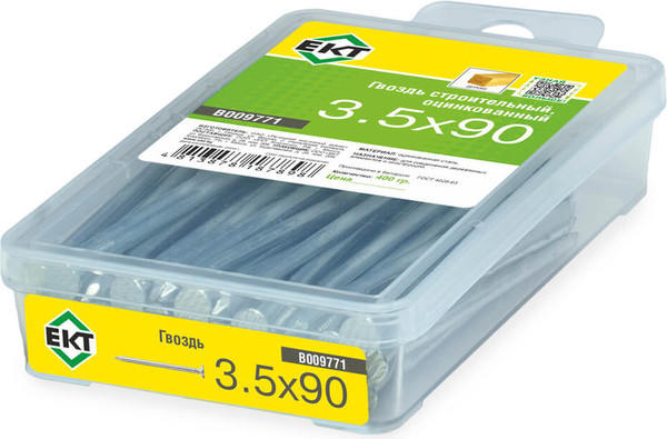 Изображение товара Гвоздь строительный ЕКТ 3.5х90 / B009771 (0.4кг)