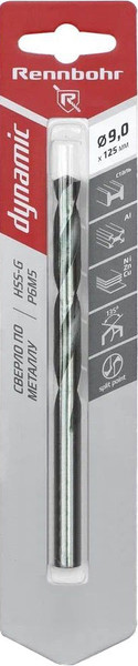 Изображение товара Сверло Rennbohr 9.0х125мм Dinamic P9M3 / 675090