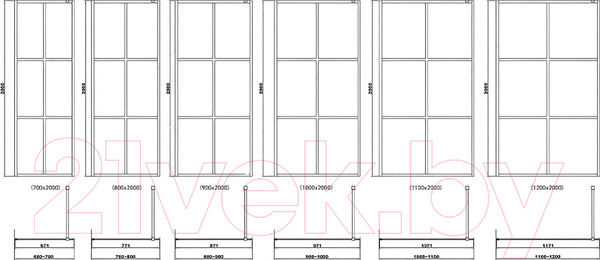 Изображение товара Душевая стенка RGW WA-11-B / 32101190-84 (90x200, прозрачное стекло/черный)