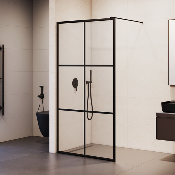 Изображение товара Душевая стенка RGW WA-11-B / 32101190-84 (90x200, прозрачное стекло/черный)
