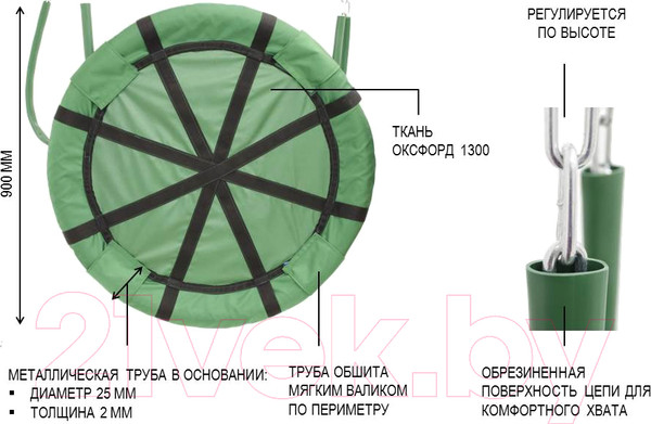 Изображение товара Качели Формула здоровья Гнездо КГ8 (синий)