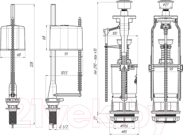 Изображение товара Арматура Ани Пласт WC6050