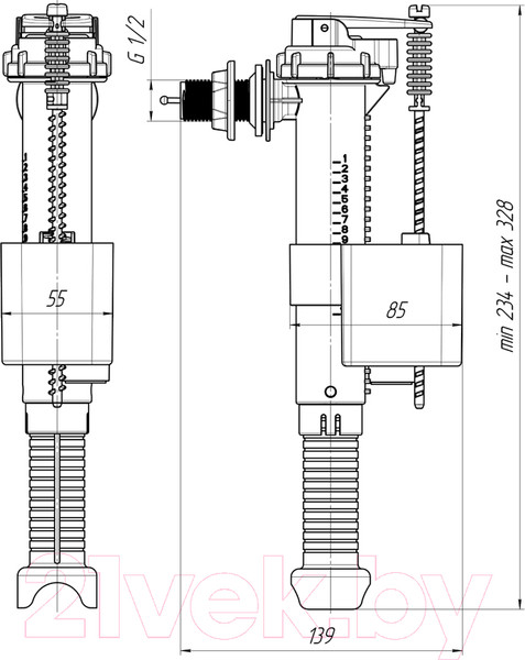 Изображение товара Арматура Ани Пласт WC5020
