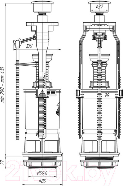 Изображение товара Арматура Ани Пласт WC7030M