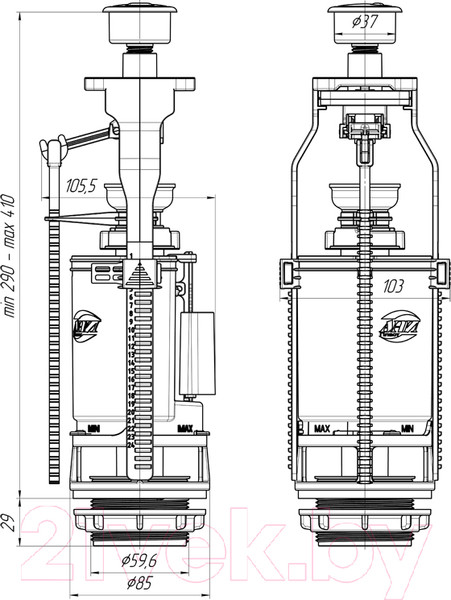 Изображение товара Арматура Ани Пласт WC7050