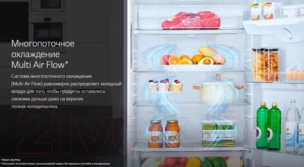 Изображение товара Холодильник с морозильником LG GA-B419SLUL