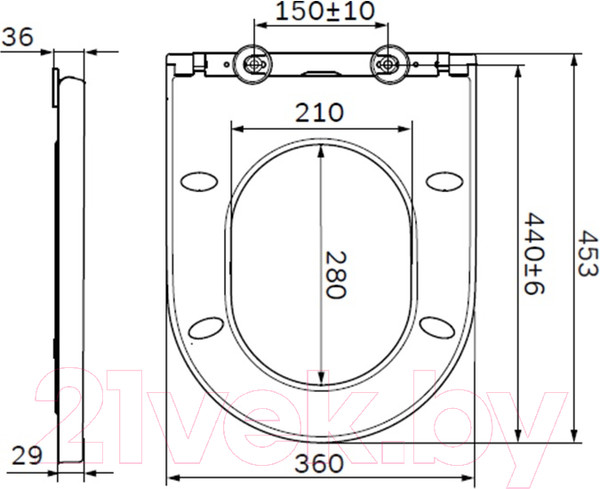 Изображение товара Сиденье для унитаза AM.PM Spirit C707858WH