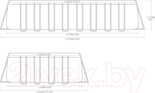 Изображение товара Каркасный бассейн Intex Ultra Frame / 26374