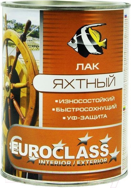 Изображение товара Лак яхтный Euroclass Алкидно-уретановый (800г)