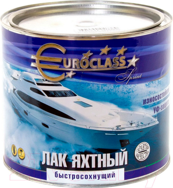 Изображение товара Лак яхтный Euroclass Алкидно-уретановый (1.8кг)