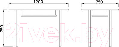 Изображение товара Обеденный стол AksHome Dario (стекло/хром)
