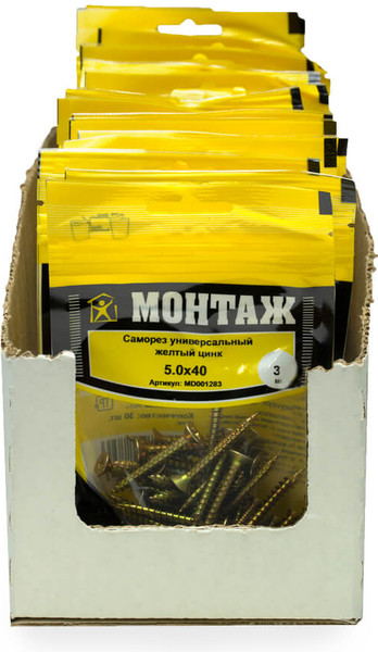 Изображение товара Саморез Монтаж Универсальный 5.0x40 / MD001283 (30шт)