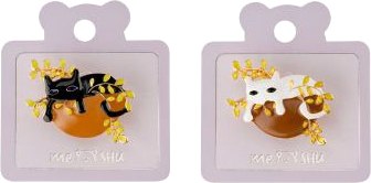 Изображение товара Набор брошей Meshu Cat In Flowers / MS_60495 (2шт)