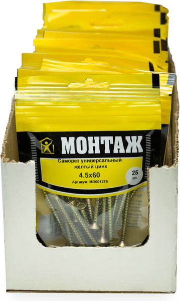 Изображение товара Саморез Монтаж Универсальный 4.5x60 / MD001276 (25шт)