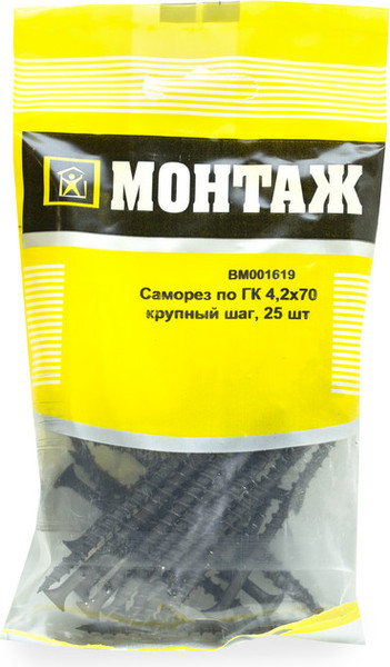 Изображение товара Саморез Монтаж 4.2x70 / BM001619 (25шт)
