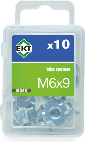 Изображение товара Гайка ЕКТ М6х9 / B009346 (10шт)