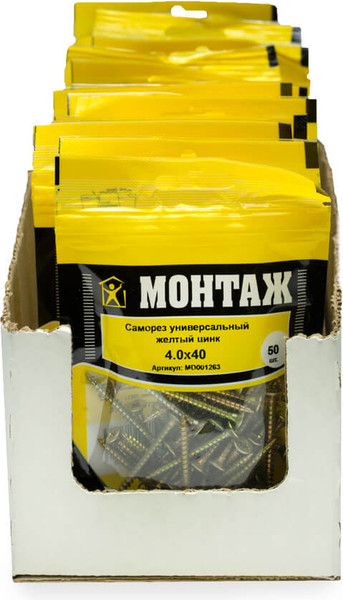 Изображение товара Саморез Монтаж Универсальный 4.0x40 / MD001263 (50шт)