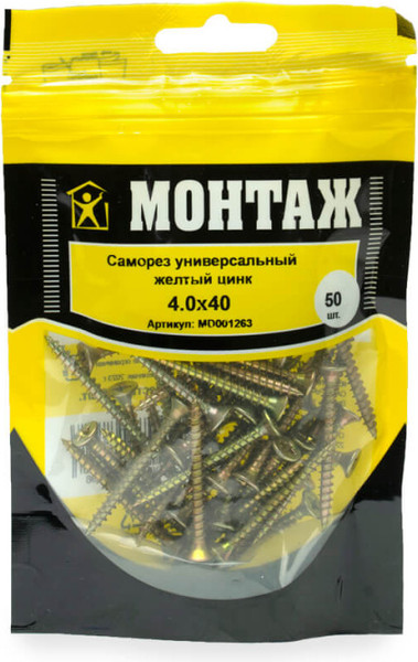 Изображение товара Саморез Монтаж Универсальный 4.0x40 / MD001263 (50шт)