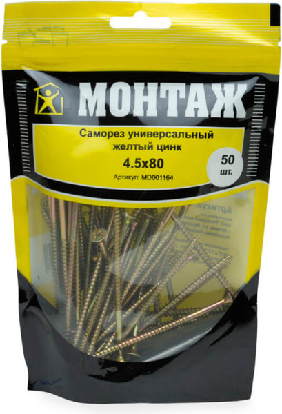 Изображение товара Саморез Монтаж Универсальный 4.5x80 / MD001164 (50шт)