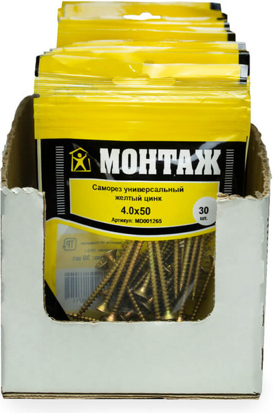 Изображение товара Саморез Монтаж Универсальный 4.0x50 / MD001265 (30шт)