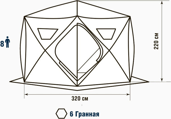 Изображение товара Палатка Higashi Winter Camo Sota / 04139