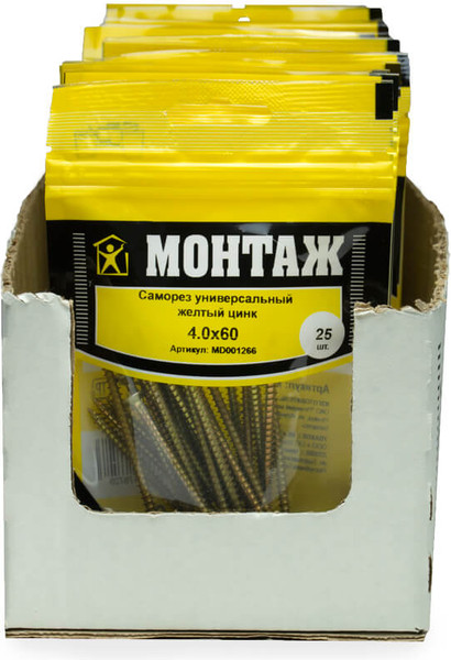 Изображение товара Саморез Монтаж Универсальный 4.0x60 / MD001266 (25шт)