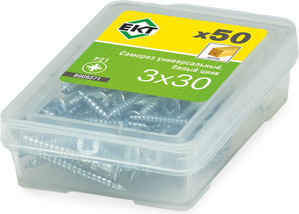 Изображение товара Саморез ЕКТ Универсальный 3.0х30 / B009371 (50шт)
