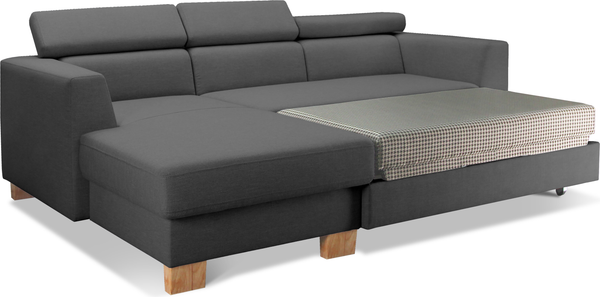 Изображение товара Диван угловой Sonit Cosmo Левый (River 06/сталь)