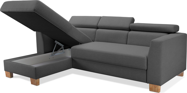 Изображение товара Диван угловой Sonit Cosmo Левый (River 06/сталь)