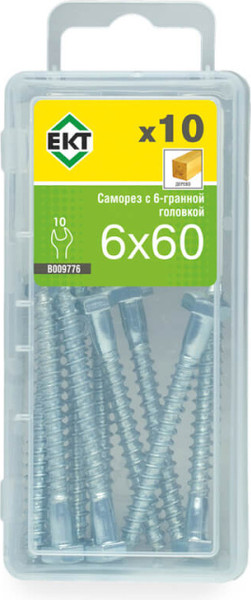 Изображение товара Саморез ЕКТ 6.0x60 / B009776 (10шт)