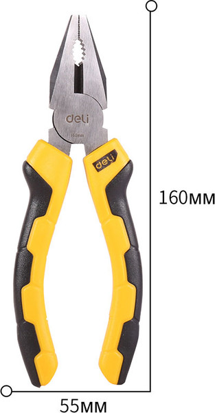 Изображение товара Плоскогубцы Deli EDL2006 (желтый/черный)