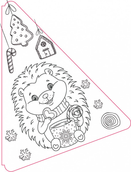 Изображение товара Раскраска Навитех Рисуй! Играй! Елочка, мягкая обложка