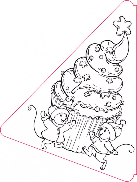 Изображение товара Раскраска Навитех Рисуй! Играй! Елочка, мягкая обложка