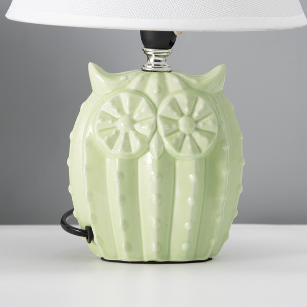 Изображение товара Прикроватная лампа Risalux Сова 10337291 (салатовый)