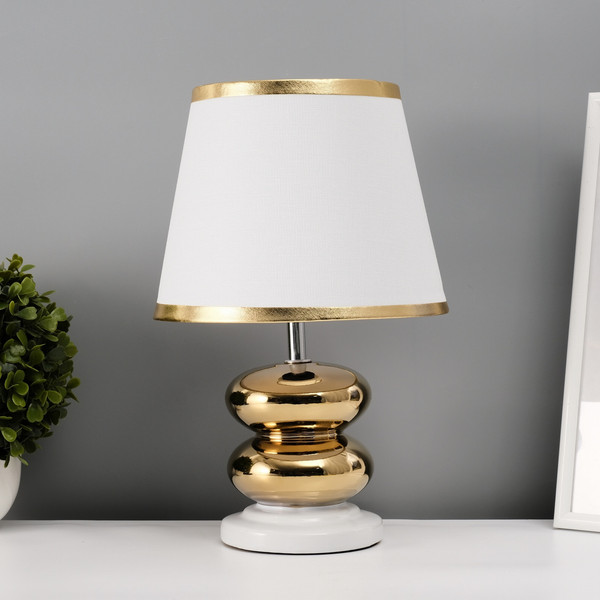 Изображение товара Прикроватная лампа Risalux Роса 10724326 (белый/золото)