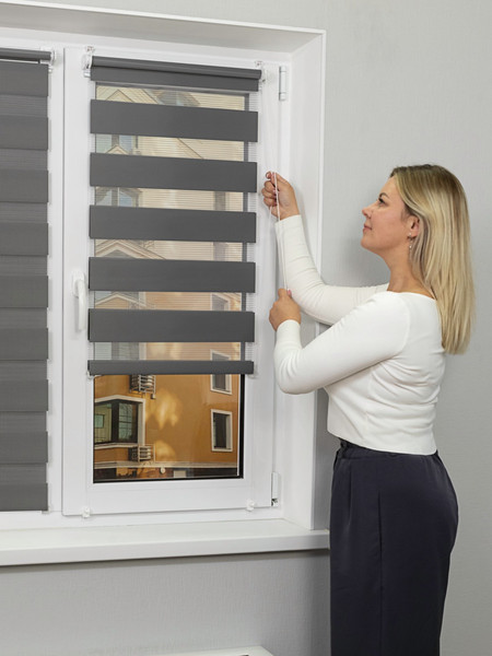 Изображение товара Рулонная штора Lm Decor ДН LB 11-10 110x160 (графитовый)