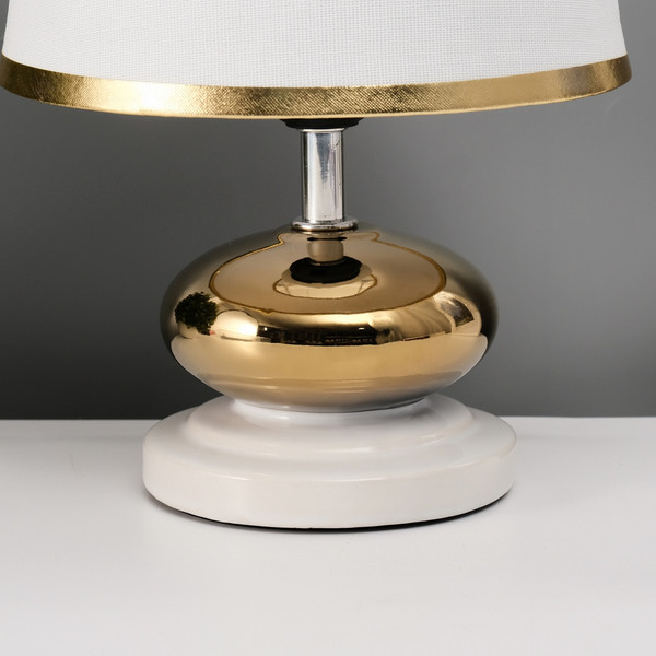 Изображение товара Прикроватная лампа Risalux Капли 10767331 (белый/золото)