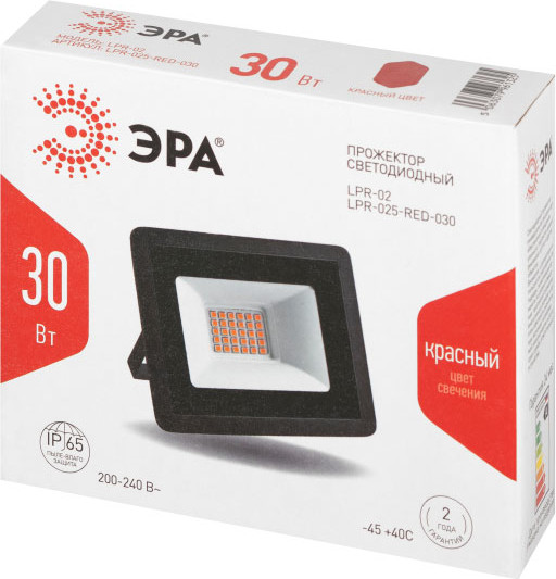 Изображение товара Прожектор ЭРА LPR-025-RED-030 / Б0064721