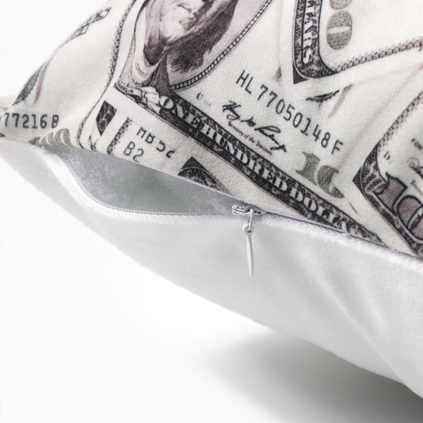 Изображение товара Подушка декоративная Этель Dollars / 10805387 (40x40, велюр)