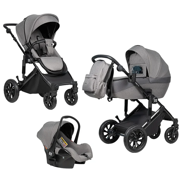 Изображение товара Детская универсальная коляска Farfello Molly Pro 3 в 1 MP-1 (серый)