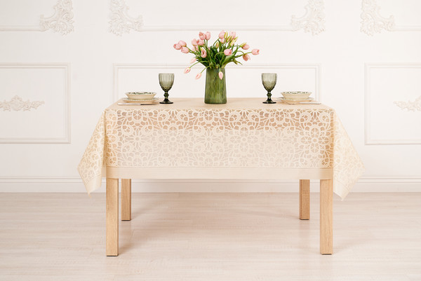Изображение товара Скатерть Stolima Pina Lace 7006 Элеганс (110x140)