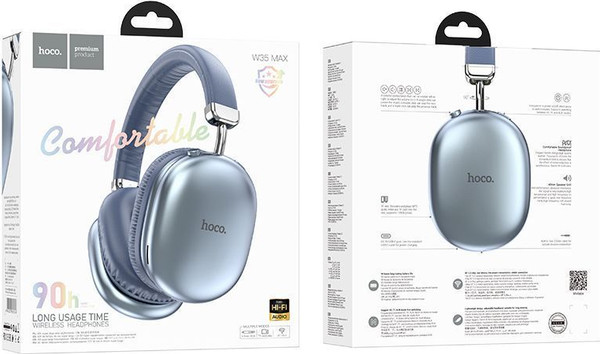 Изображение товара Беспроводные наушники Hoco W35 Max (синий)