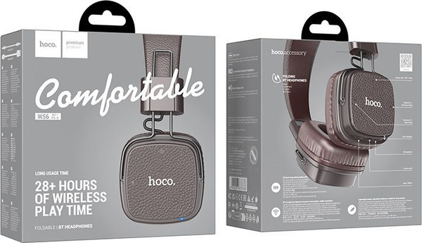 Изображение товара Беспроводные наушники Hoco W56 (коричневый)