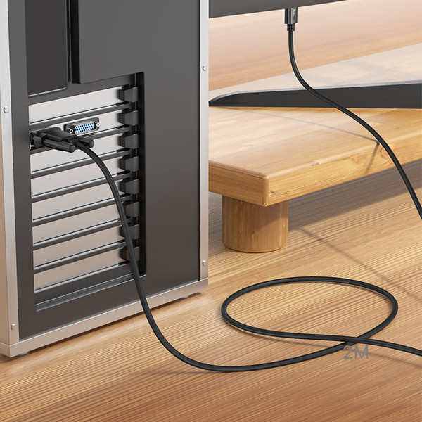 Изображение товара Кабель Hoco US12 HDMI to VGA (2м, черный)